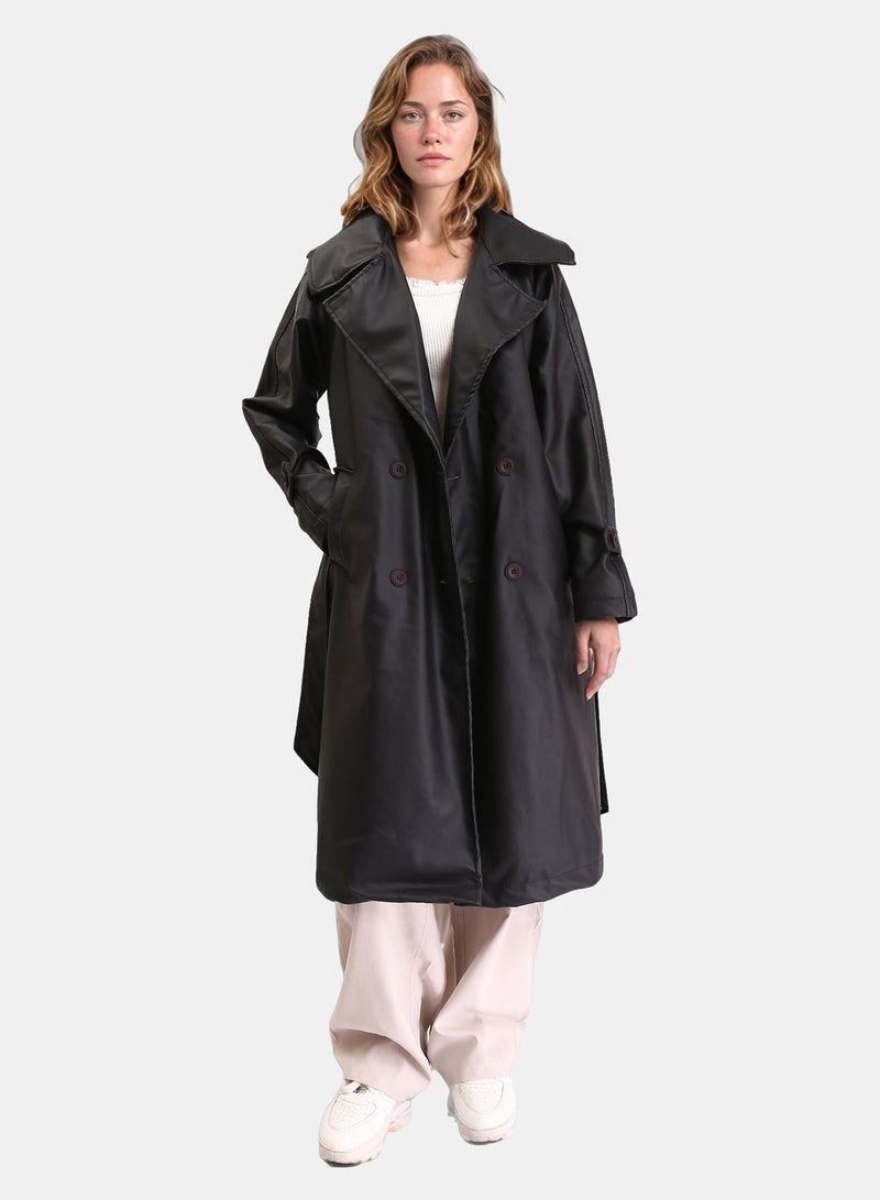 Ravin Women Longline Belted Coat - Image 4